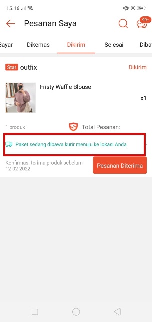 Cara Melacak Paket Shopee