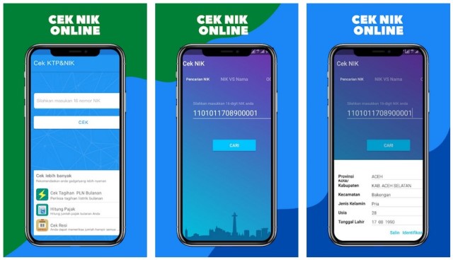 Cek NIK KTP Online KK