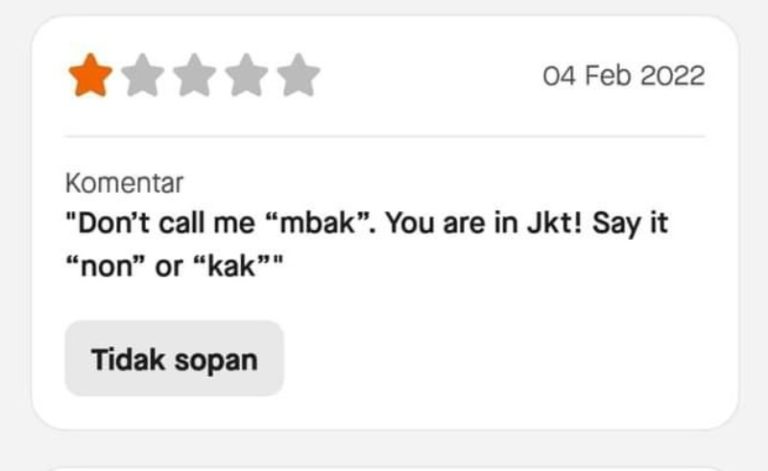 Cuma Gegara Panggil Penumpang Mbak Driver Ojol ini Sampai Dapat Bintang 1
