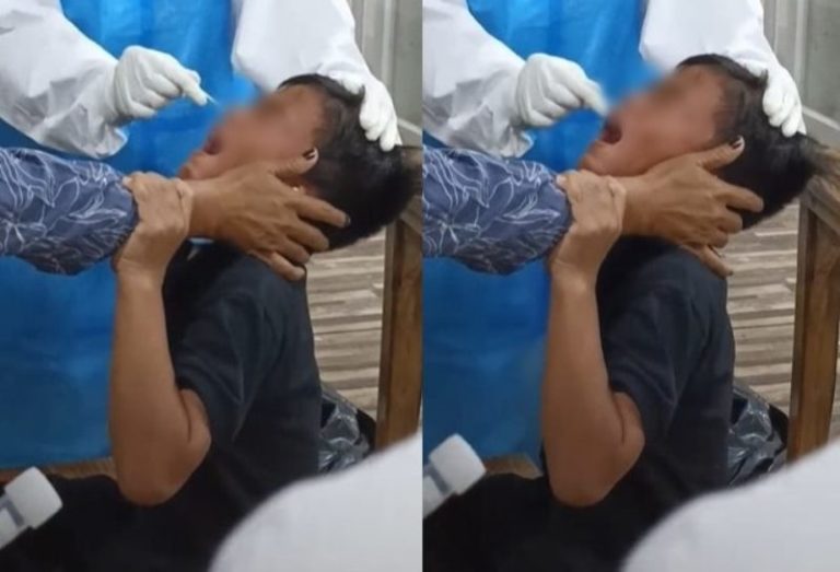 Dianggap Terlalu Kasar Video Petugas Lakukan Tes Swab ke Anak Kecil Jadi Sorotan