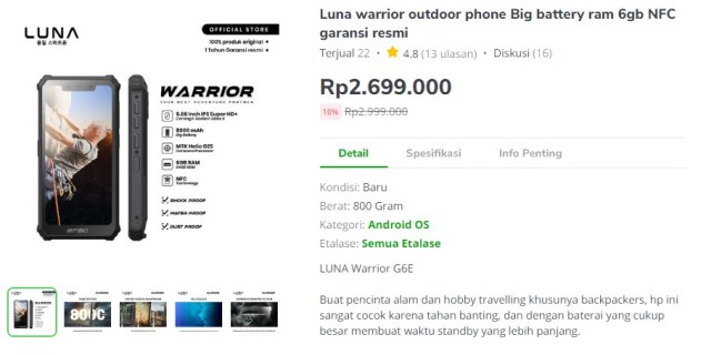 Haruga HP Luna Warrior G6E