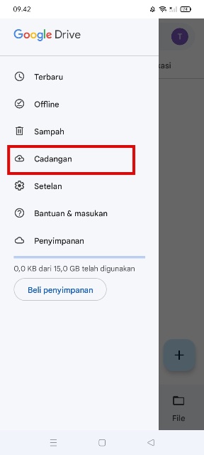 Lihat Cadangan Chat WhatsApp