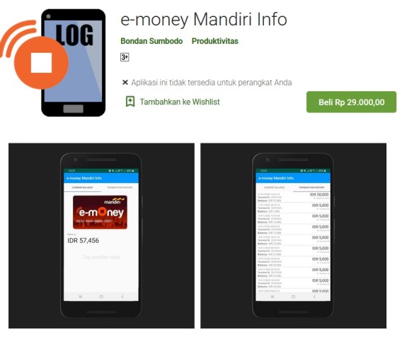 Mandiri e money Info