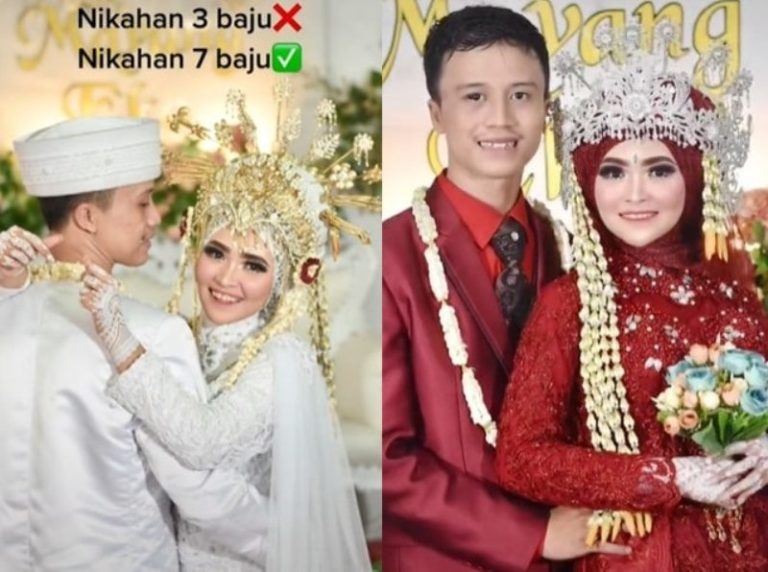Pernikahan Viral Pasangan ini Ganti Baju Pengantin Sampai 7 Kali