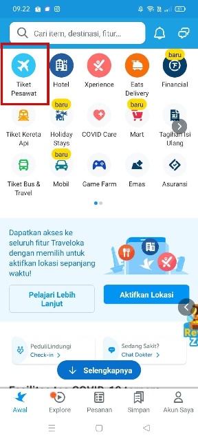 Pilih Menu Tiket Pesawat