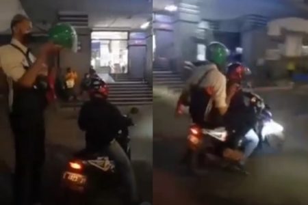 VIRAL Video Driver Ojol Bonceng Penumpang Berpostur Tinggi Netter Sampai Melongo