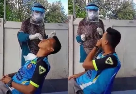 Viral Video Petugas Swab Ambil Sampel dengan Kasar Pasien Sampai Berontak Kesakitan