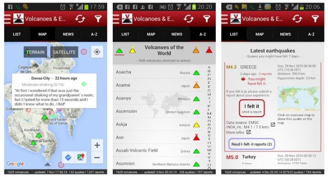 Volcanoes & Earthquakes