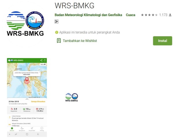 WRS BMKG - Apk Informasi Gempa