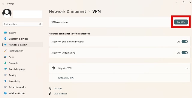 Add VPN