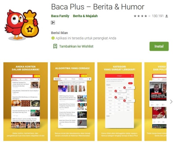 Baca Plus - Apk Penghasil Uang Tanpa Undang Teman