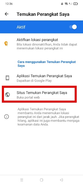 Buka Melalui Situs