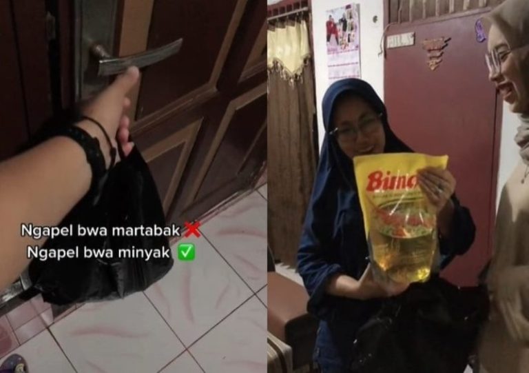Camer Auto Sumringah Pria ini Bawa Minyak Goreng Saat Apel ke Rumah Pacar