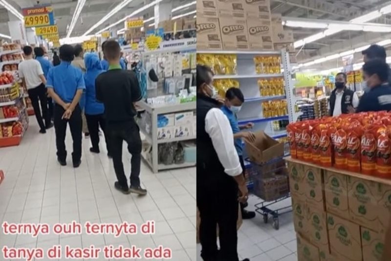 Heboh Swalayan Diduga Timbun Minyak Goreng Stoknya Baru Dikeluarkan Saat Disidak Polisi