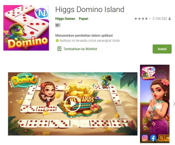 Higgs Domino RP Terbaru