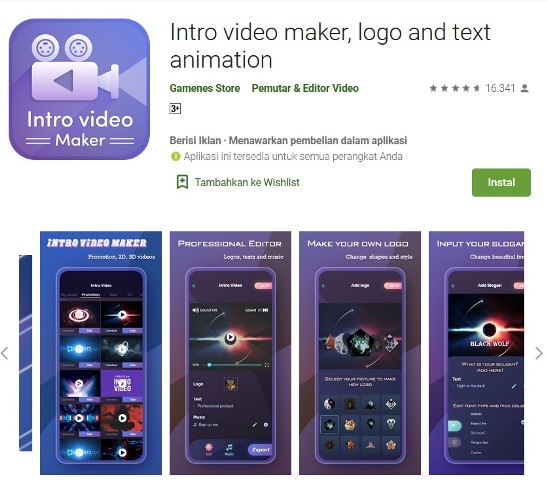 Intro Video Maker - Apk Pembuat Intro