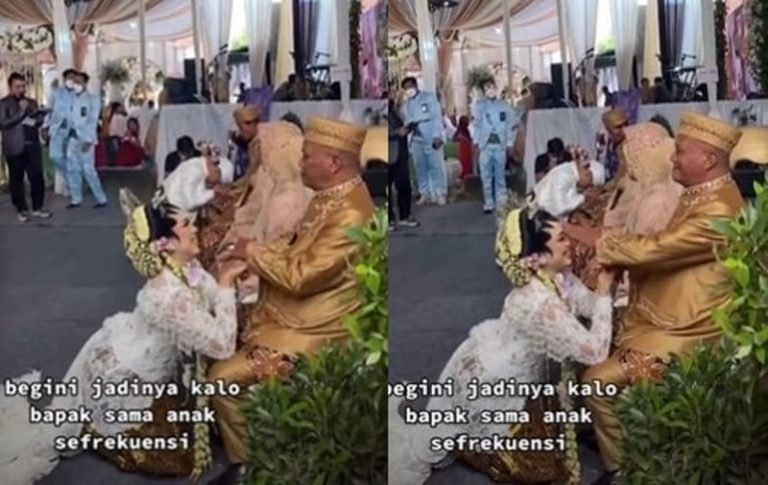 Kocak Terus Cengengesan Saat Sungkeman Pengantin Wanita Auto Kena Toyor Ayah