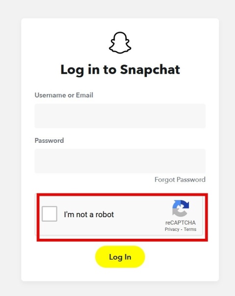 Login Snapchat