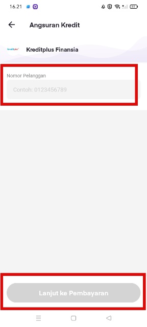 Masukan Nomor Pelanggan Masukan Nomor Pelanggan