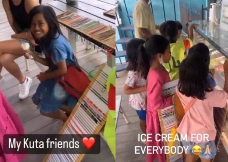 Momen Fabio Quartararo Traktir Es Krim Anak anak Penjual Gelang di Lombok Bikin Kagum