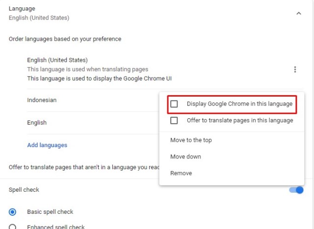 Pergantian Bahasa Di Chrome