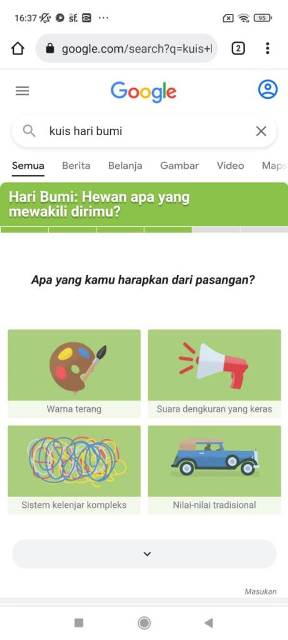 Pertanyaan Keempat Kuis Hari Bumi