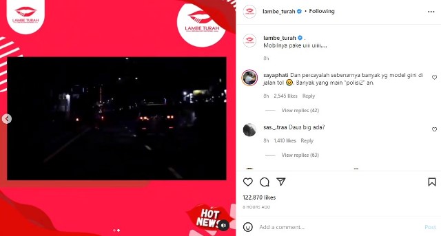 Postingan Video Saat Mobil Daus Mini Dikejar Polisi