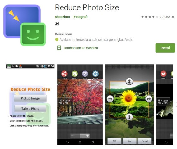 Reduce Photo Size - Apk Mengecilkan Ukuran Foto