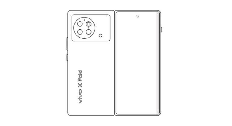 Skema ponsel lipat Vivo X Fold