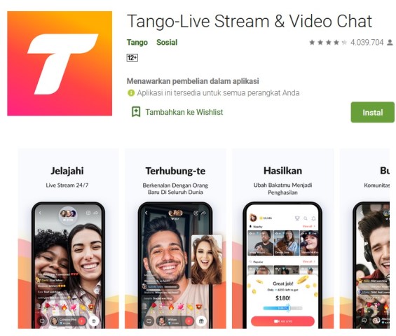 Tango Live - Apk serupa dengan Bigo