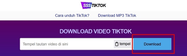 Tempelkan Tautan Video yang kamu inginkan