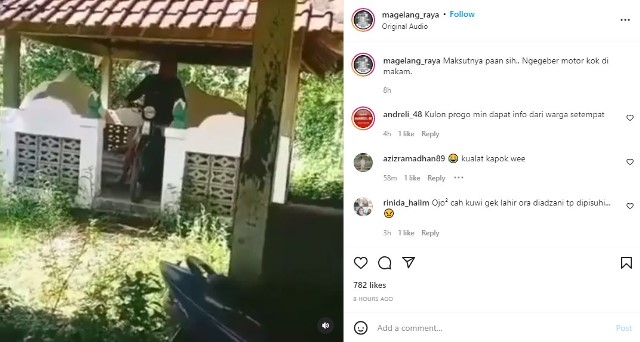 Unggahan Akun Instagram @magelang raya