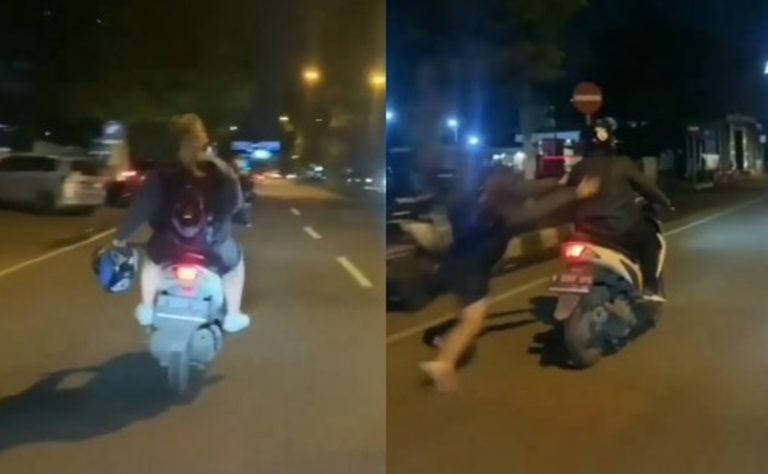 VIRAL Aksi Nekat Wanita Lompat dari Motor Saat Marahan Sama ‘Ayang’ VIRAL Aksi Nekat Wanita Lompat dari Motor Saat Marahan Sama Ayang