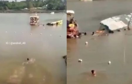 VIRAL Perahu Wisata Tenggelam di Danau Sipin Jambi Saat Penumpang Sedang Selfie