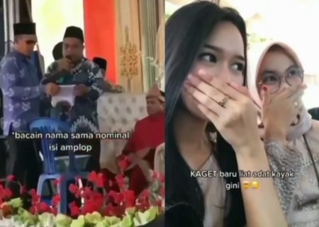 Viral Acara Pernikahan ini Bacakan Nama dan Nominal Isi Amplop Langsung di Depan Tamu