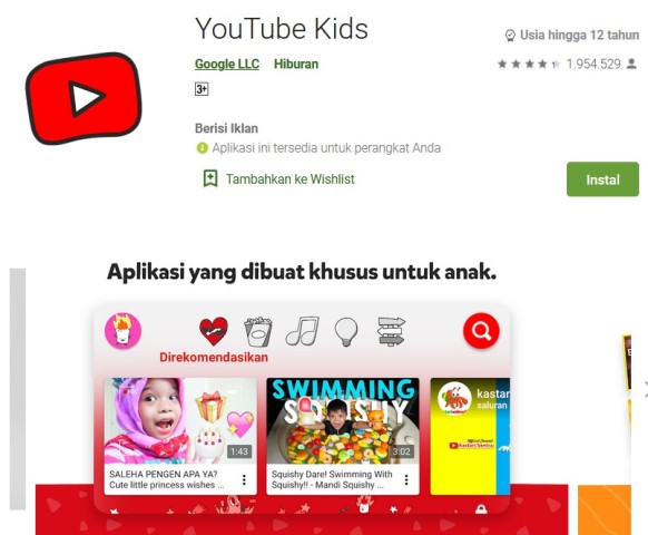 YouTube Kids - Apk Hiburan