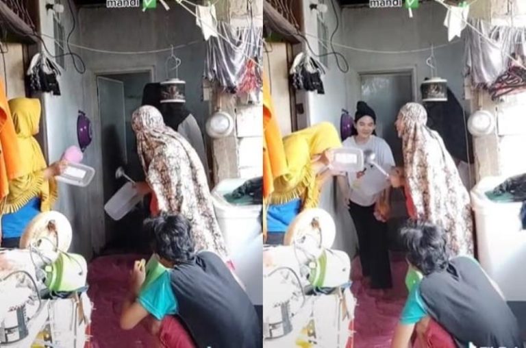 Akhirnya Mandi Wanita ini Auto Disambut Karpet Merah dan Salawatan Saat Keluar dari Toilet