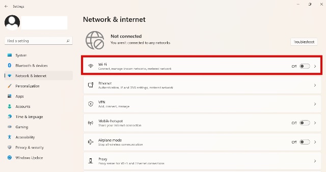 Aktifkan WiFi