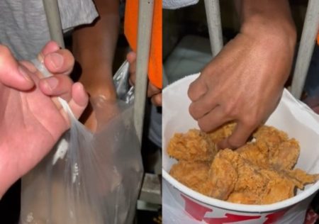 Baik Banget Polisi ini Belikan Makanan Sahur Buat Tahanan Pakai Uang THR