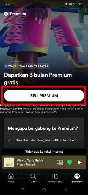 Beli Paket Premium Spotify