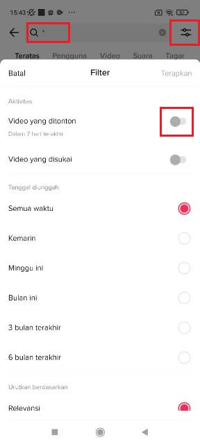Cara Melihat Riwayat Video TikTok