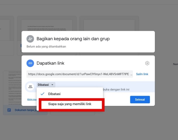 Dibagikan untuk umum