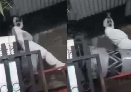 Gagal Seram Sosok Pocong Alami Kejadian Apes Saat Ikut Bangunkan Sahur