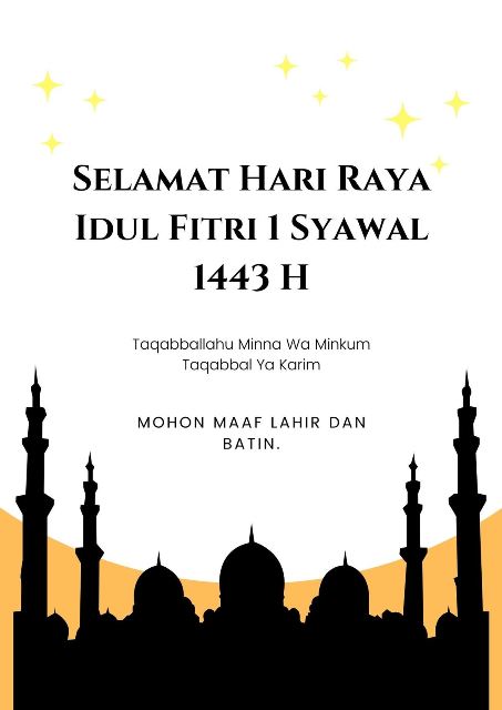 Gambar Ucapan Idul Fitri 1443 H