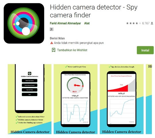 Hidden Camera Detector - Apk Pendeteksi Kamera Pengintai