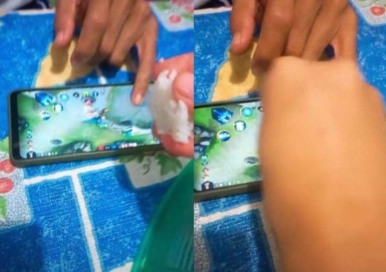 Hilang Kesabaran Istri Suapi Layar HP Suami Gara gara Kecanduan Game Online