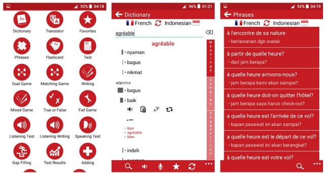 Indonesian – Prancis Dictionary & Education - - Apk Belajar Bahasa Prancis