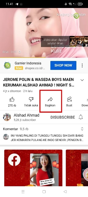 Klik Bagikan