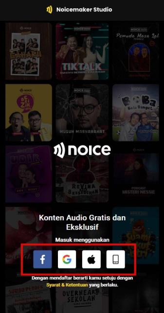 Login Noicemaker