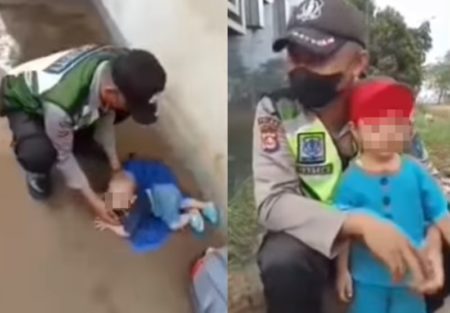 Miris 2 Anak Balita Diduga Dibuang Orangtuanya di Depan PT CBS Cikande Serang
